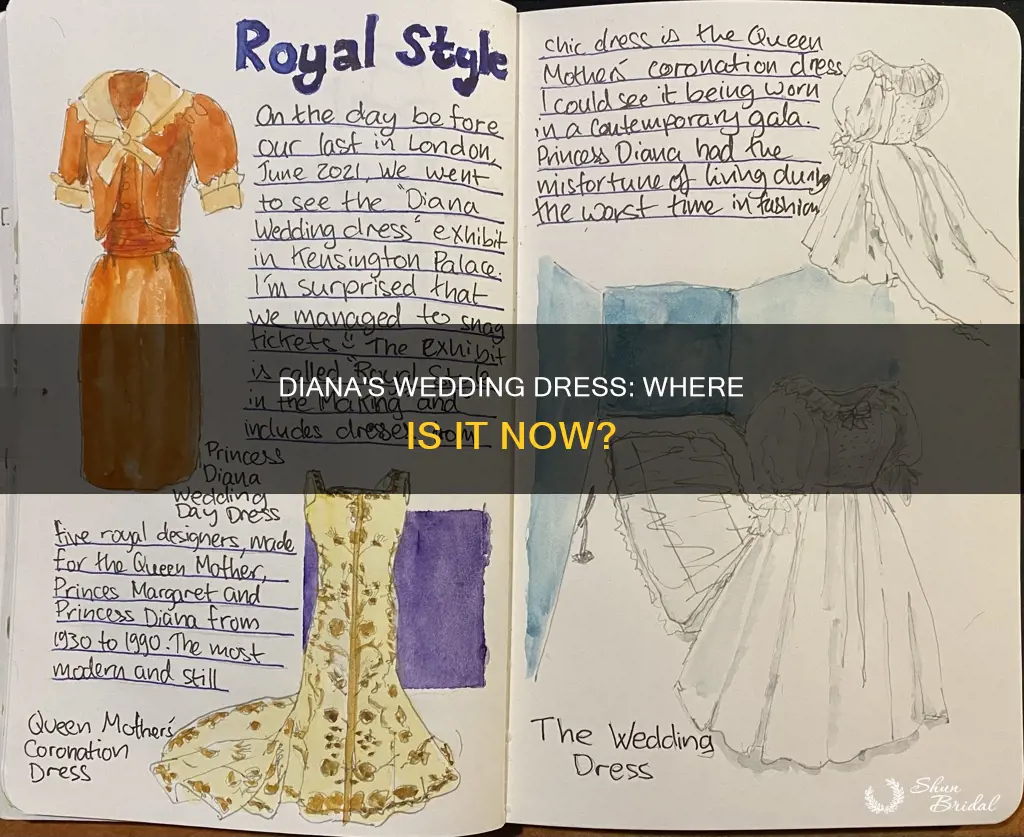 where is diannas wedding dress