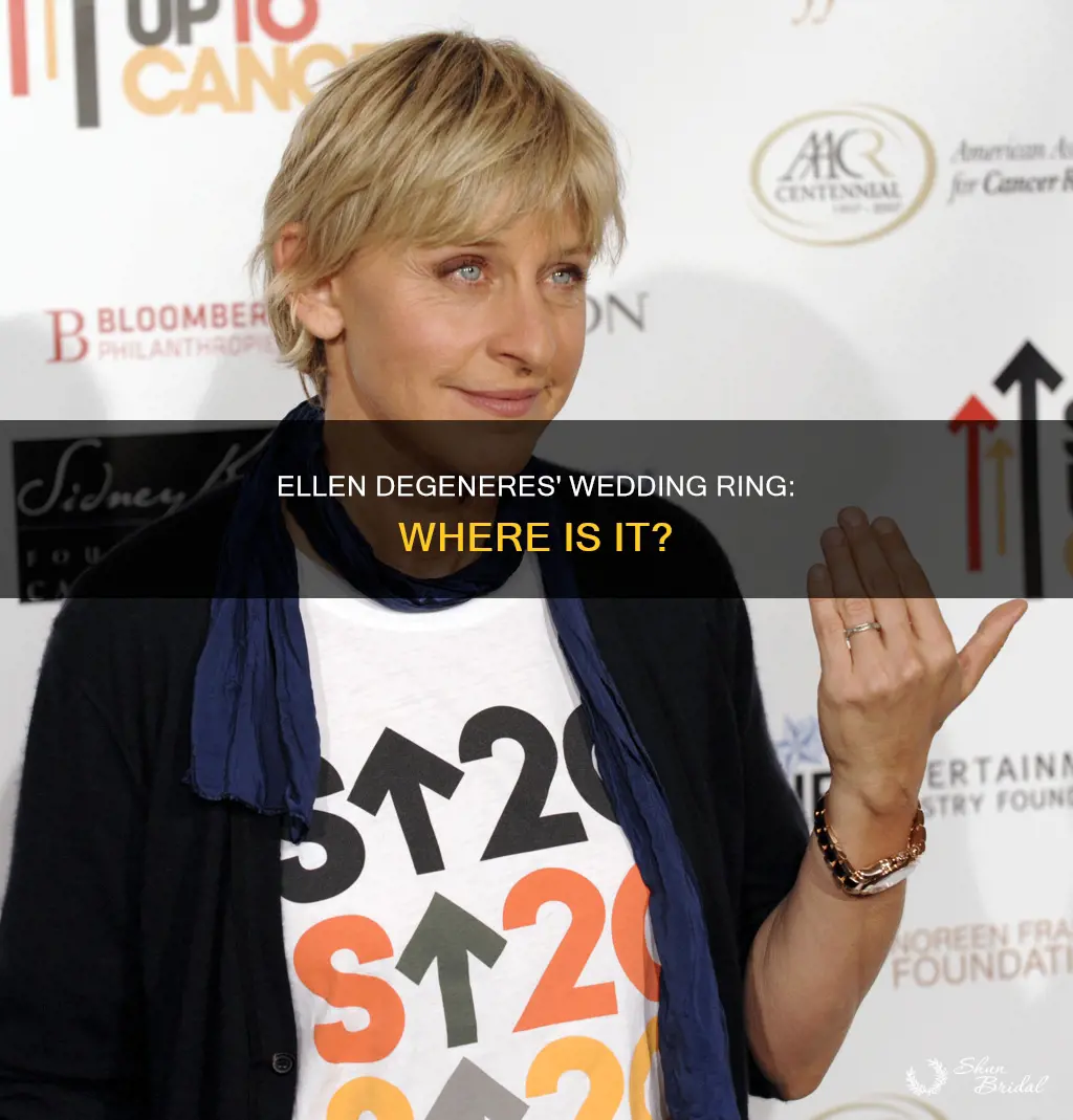where is ellen degeneres his wedding ring