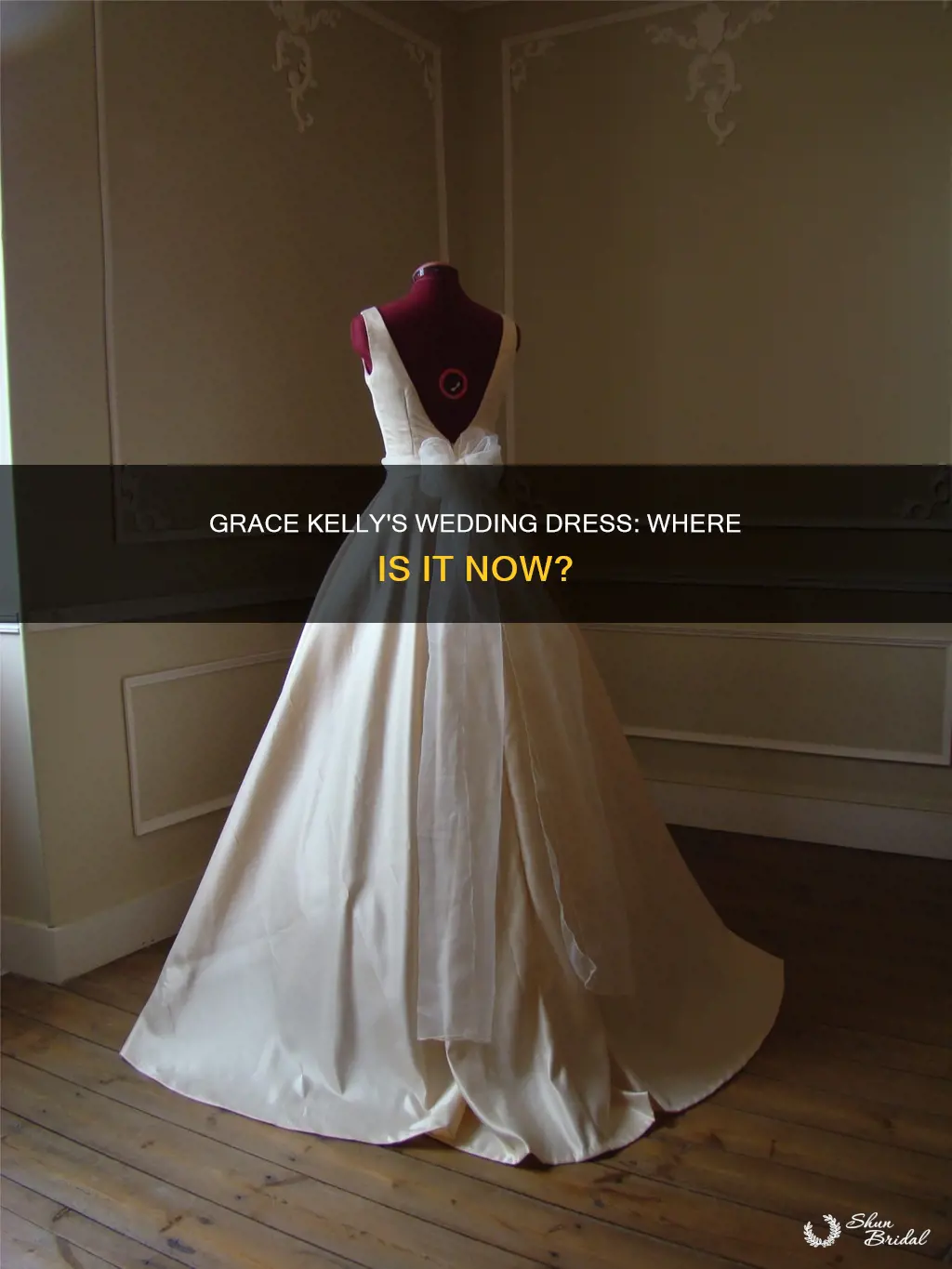 where is grace kelly wedding dress