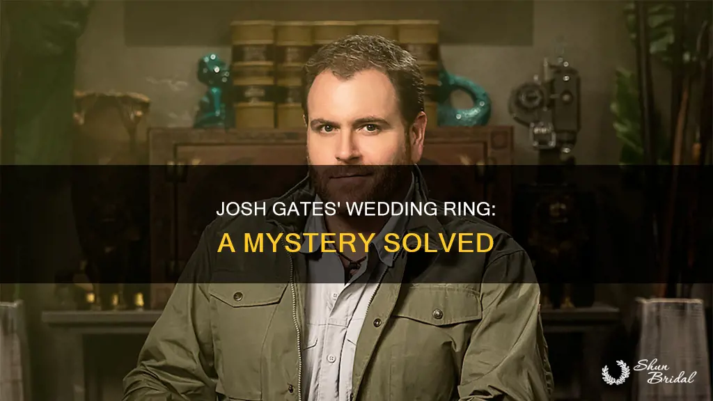 where is josh gates wedding ring