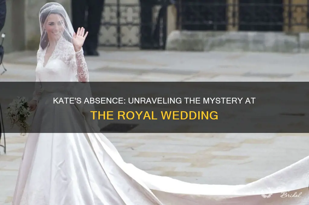 where is kate at the royal wedding