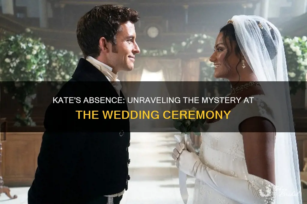 where is kate at wedding ceremony