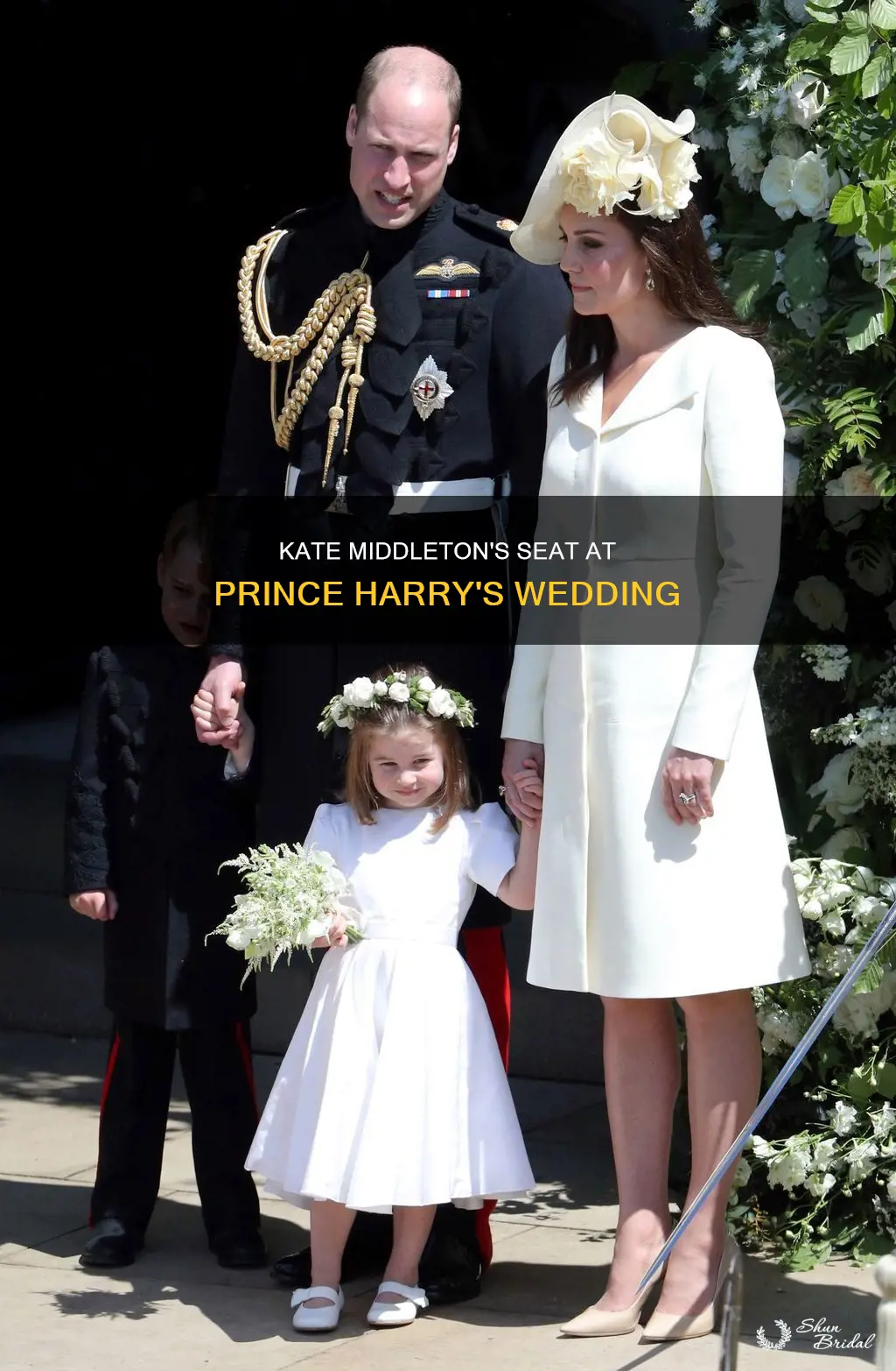 where is kate middleton at prince harry wedding