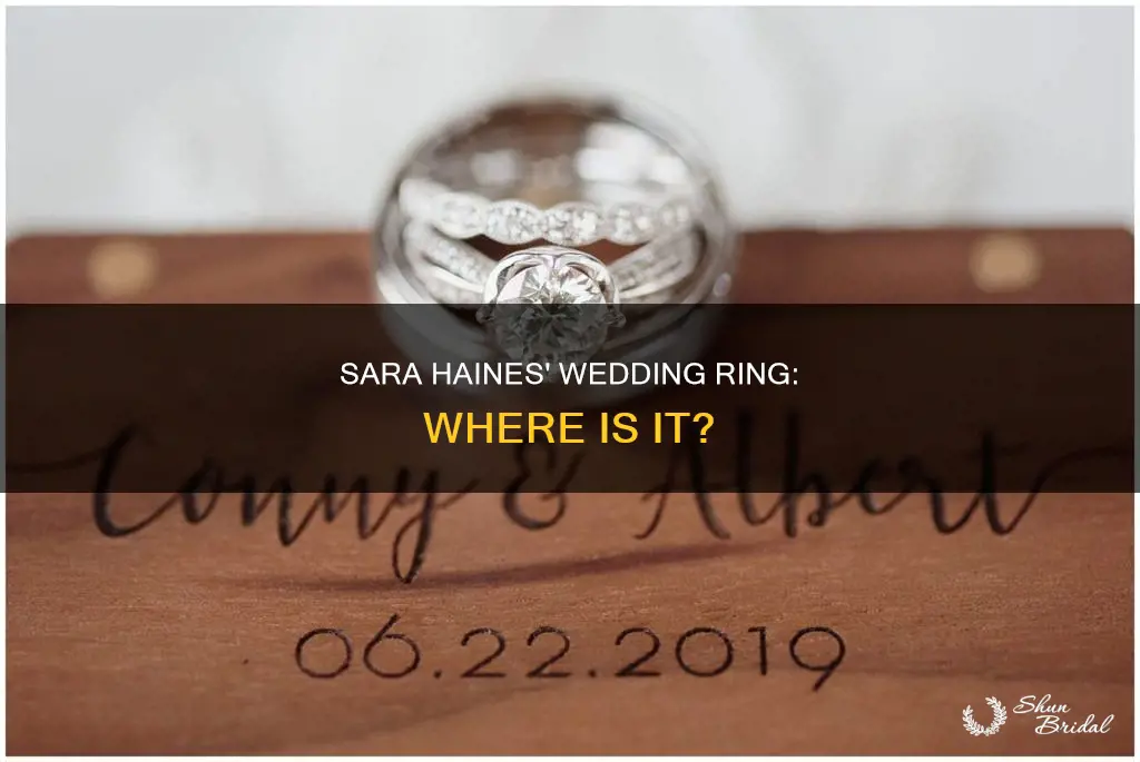 where is sara haines wedding ring