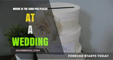 Where to Place the Card Box at Your Wedding Reception