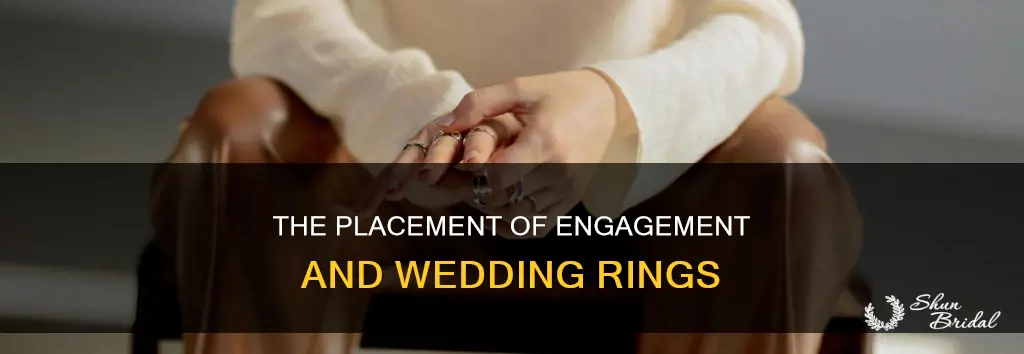 where is the engagement and wedding ring worn
