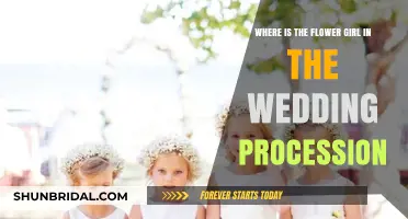 Where Does the Flower Girl Stand in the Wedding Procession?