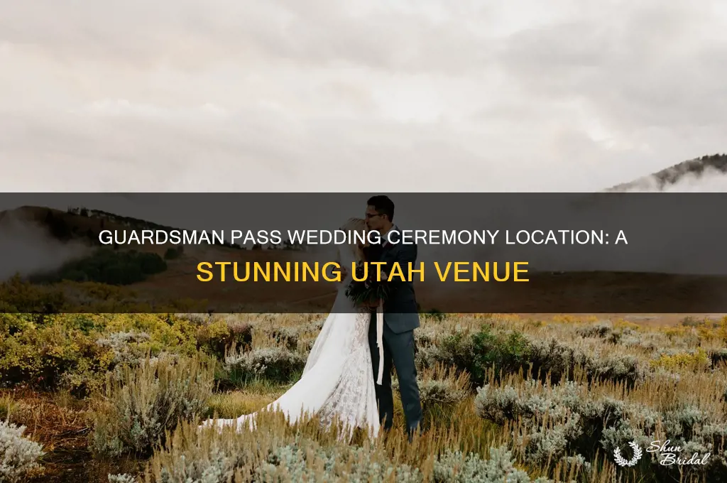 where is the guardsman pass wedding ceremony located