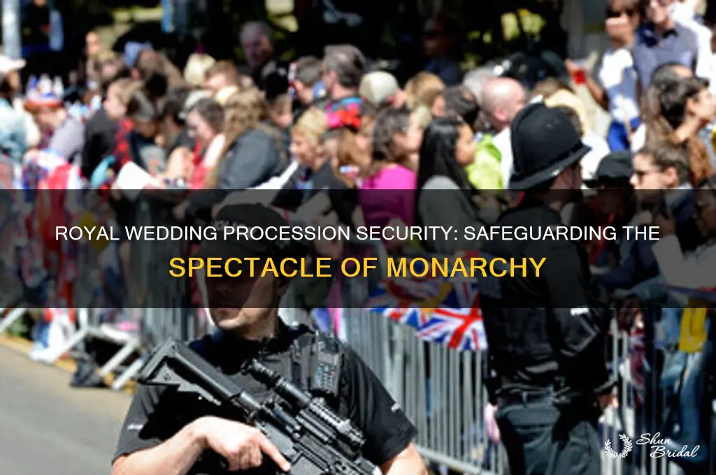 where is the security in the royal wedding procession