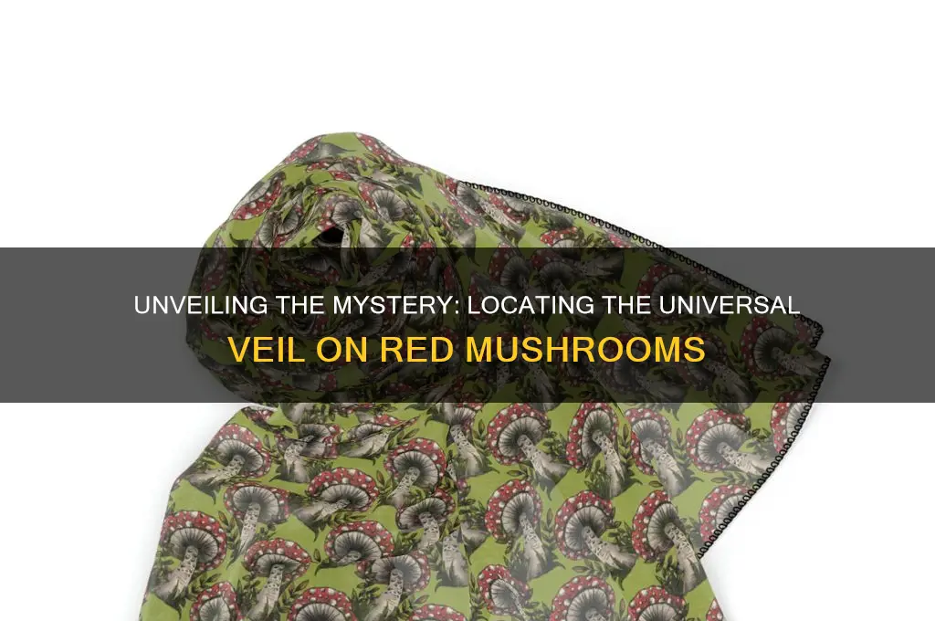 where is the universal veil on a red mushroom
