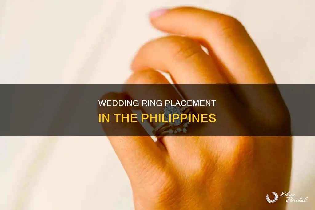 where is the wedding ring worn in the philippines