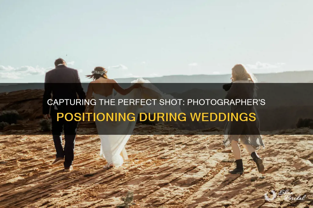 where should a photographer stand during wedding