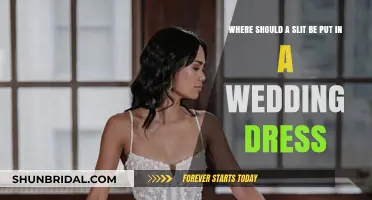 The Perfect Slit Placement for Your Wedding Dress