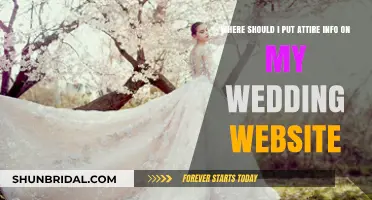 Attire Instructions: Where to Place on Your Wedding Website