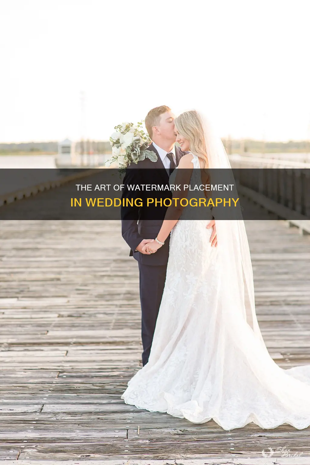 where should I put my watermark in wedding photography