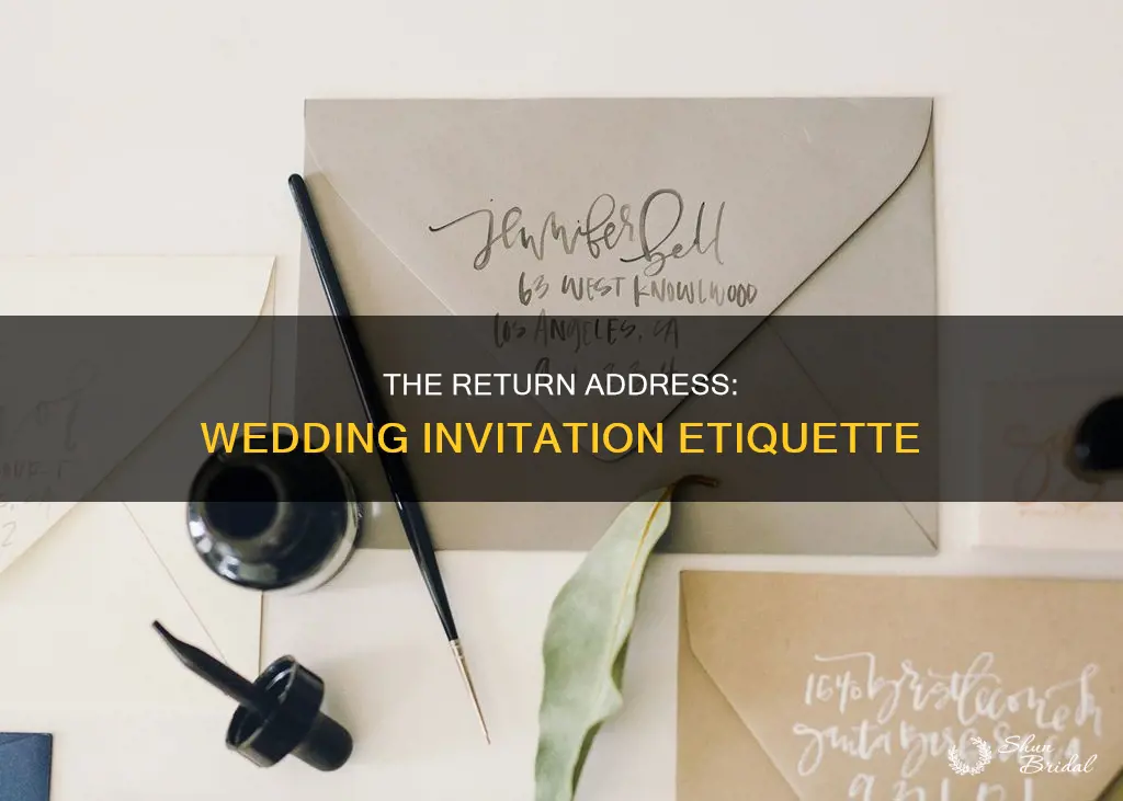 where should return address go on wedding invitation