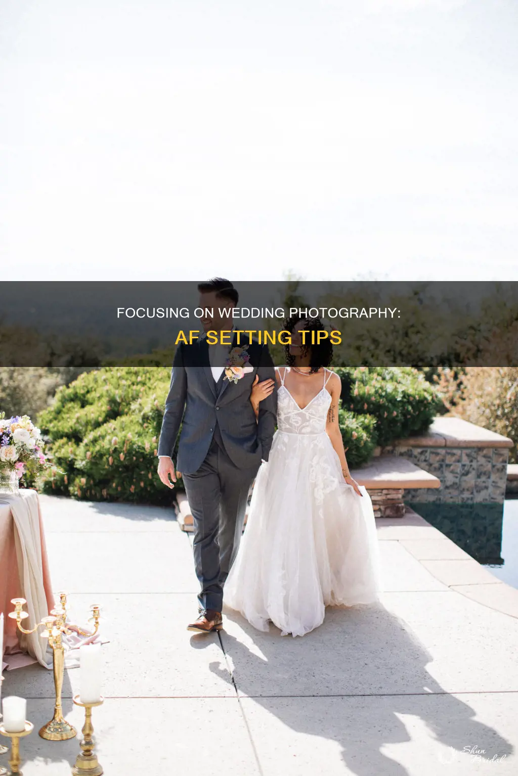 where should your af setting be for weddings photography