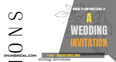 Wedding Invitation Etiquette: Directions Insertion