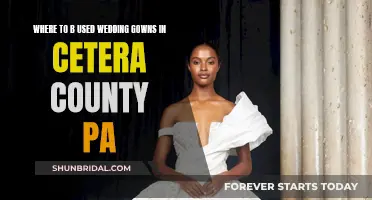 Used Wedding Gowns: Where to Buy in Cetera County, PA