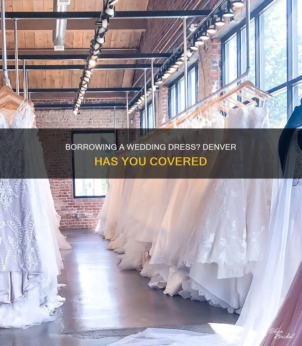 where to borrow wedding dress denver