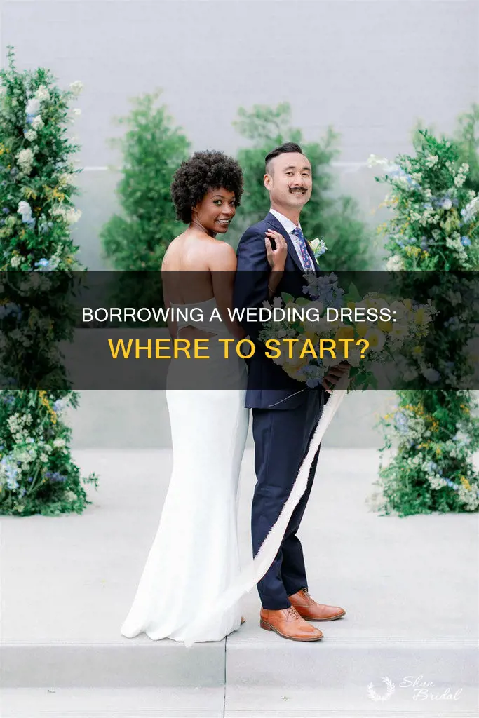 where to borrow wedding dress
