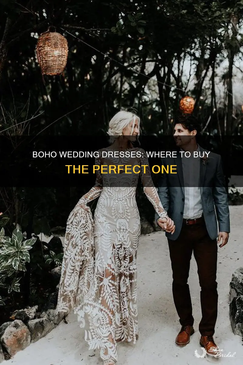 where to buy a boho wedding dress