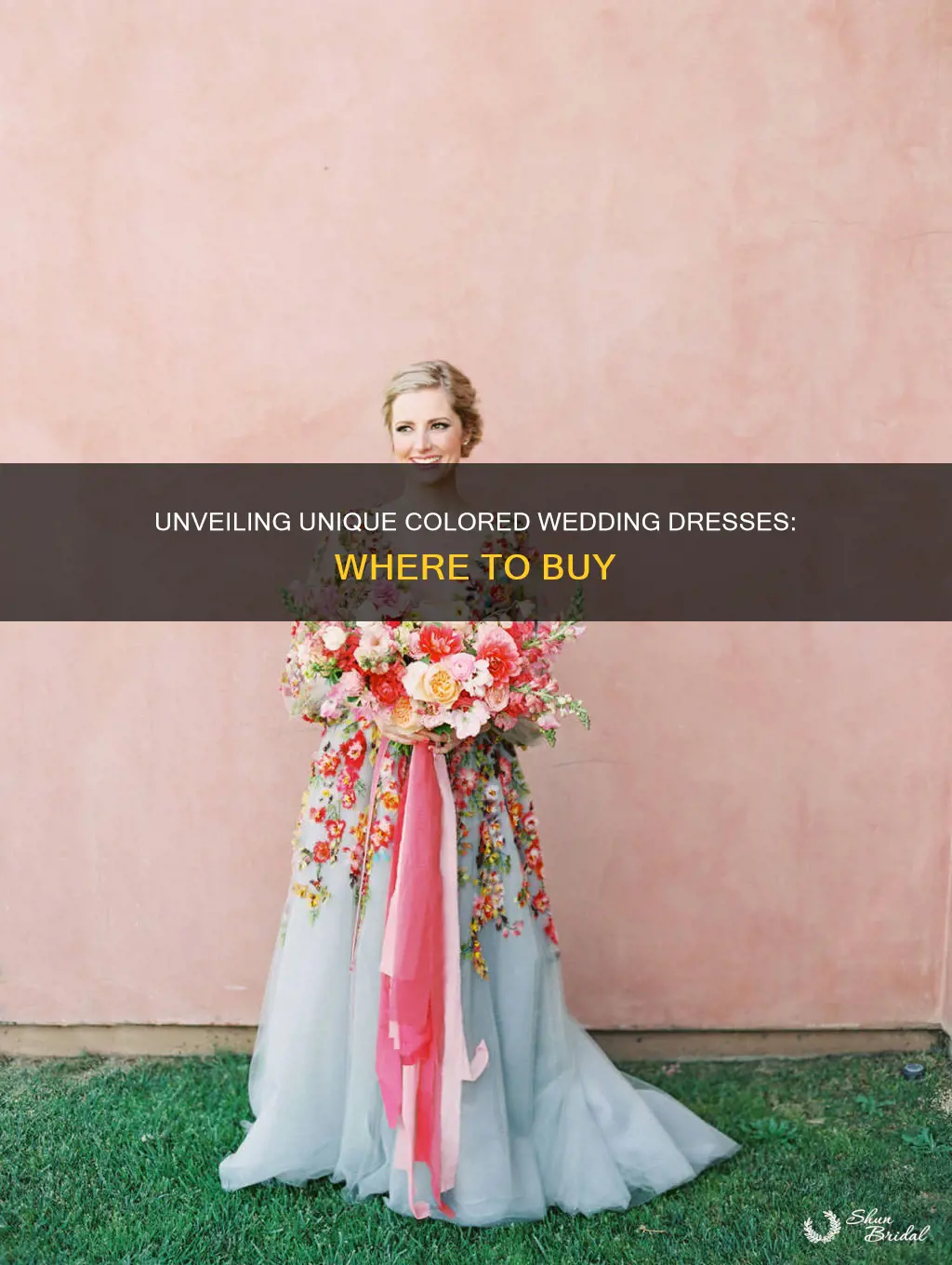 where to buy a colored wedding dress