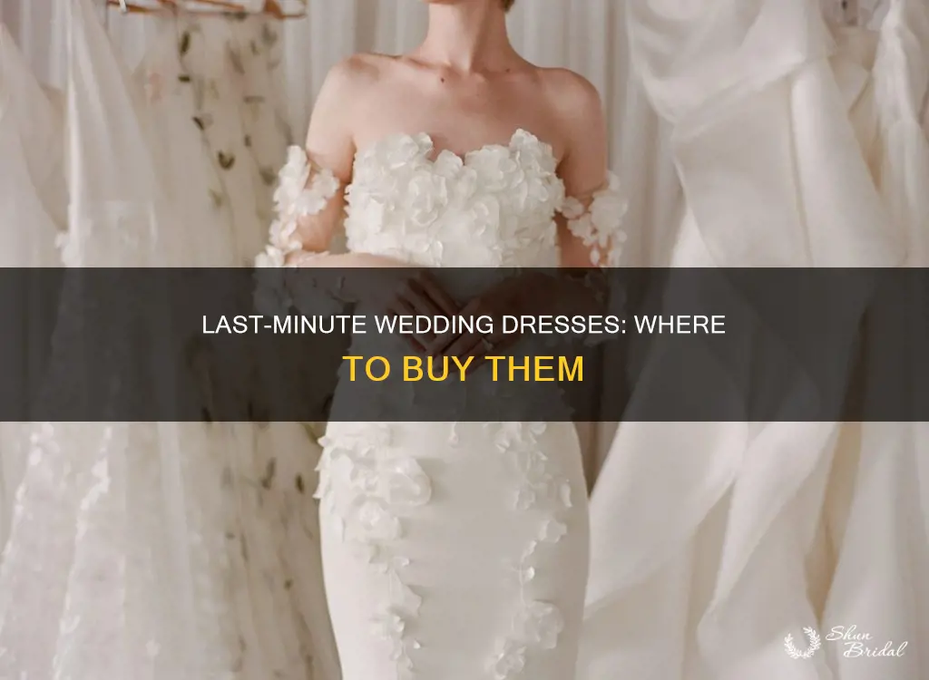 where to buy a last minute wedding dress