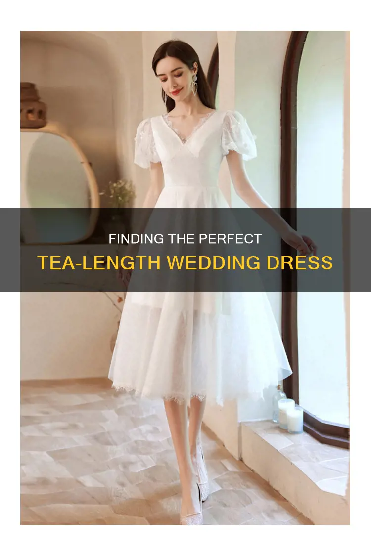 where to buy a line tea length wedding dress