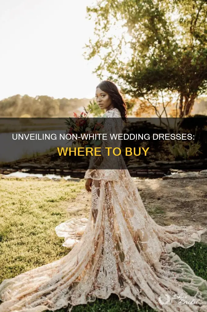 where to buy a non white wedding dress