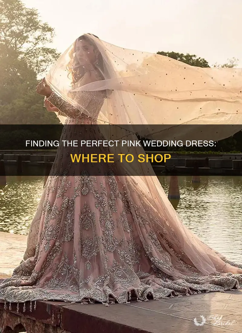where to buy a pink wedding dress