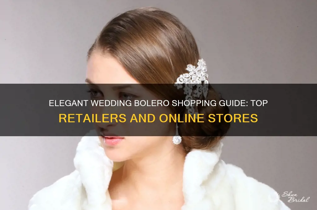 where to buy a wedding bolero