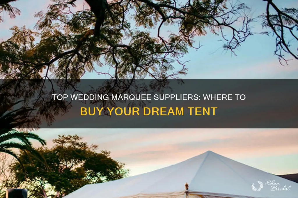 where to buy a wedding marquee
