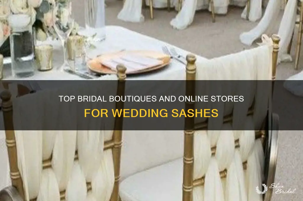 where to buy a wedding sash