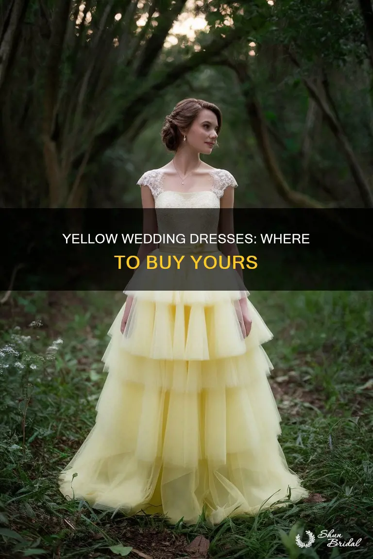 where to buy a yellow wedding dress