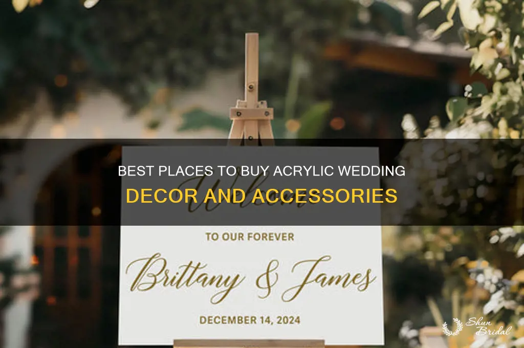 where to buy acrylic for wedding