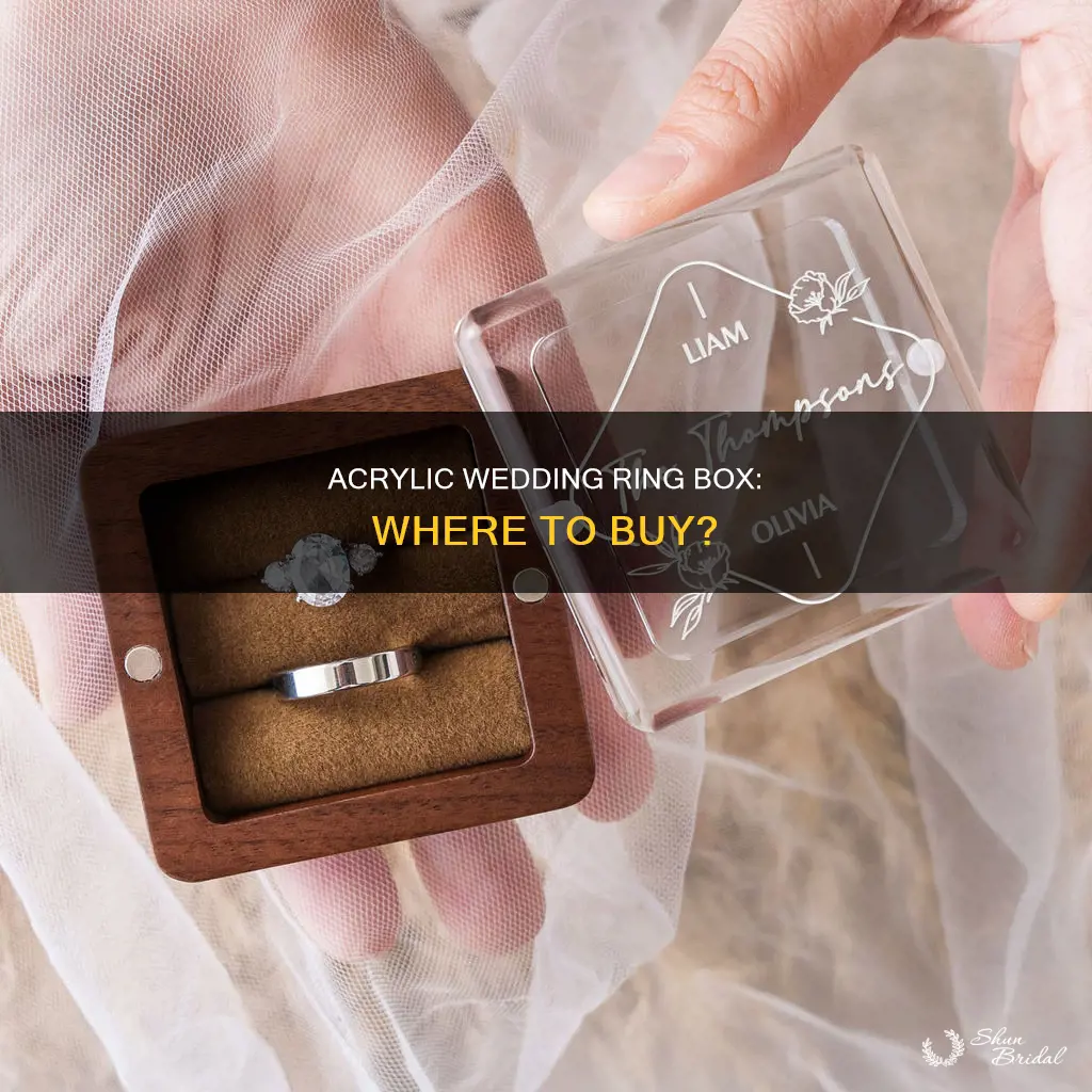 where to buy acrylic wedding ring box