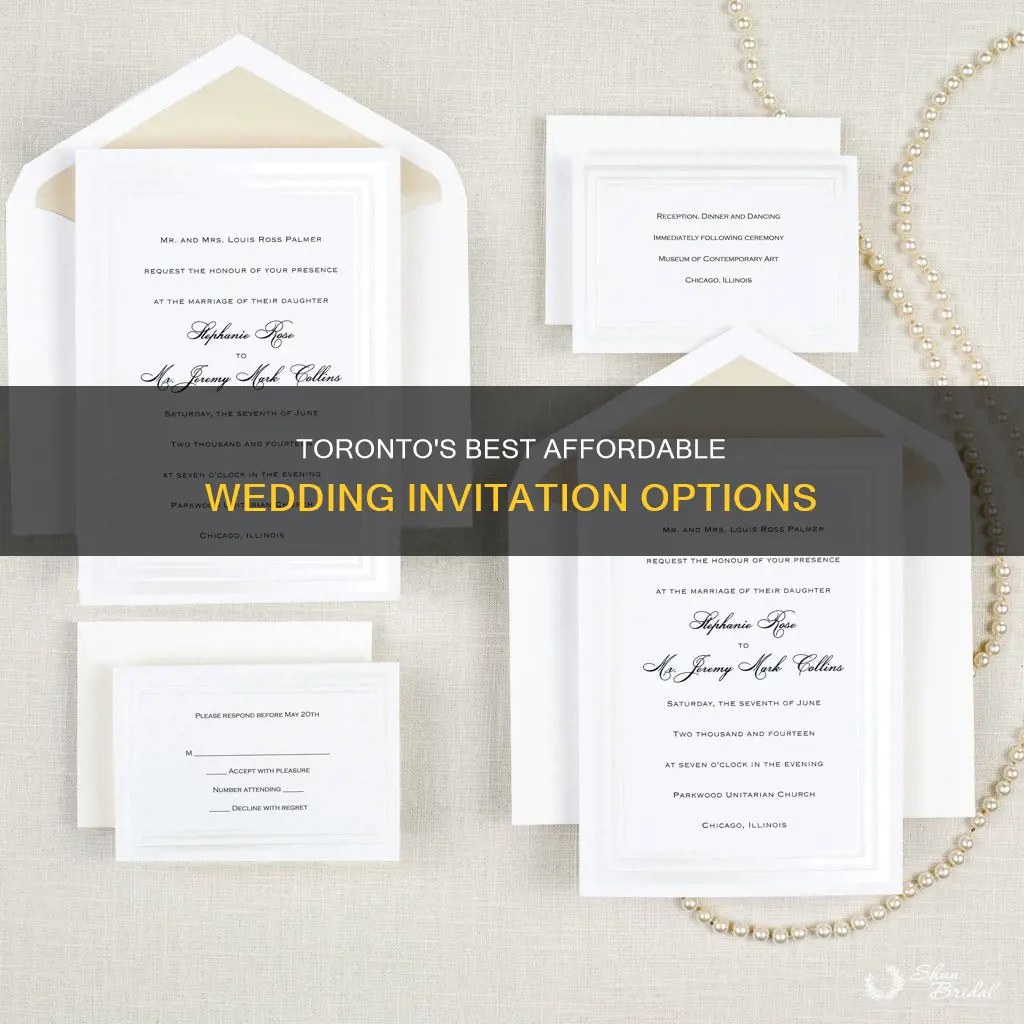 where to buy affordable wedding invitations in toronto