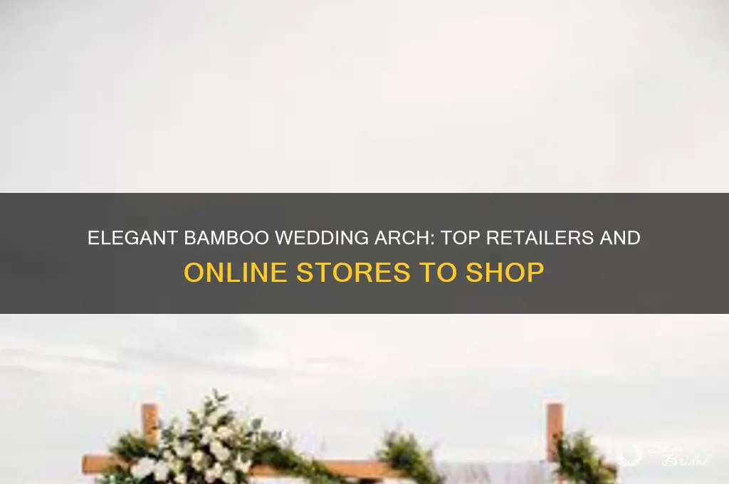 where to buy bamboo wedding arch