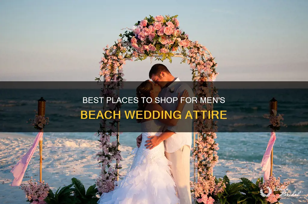 where to buy beach wedding attire for men