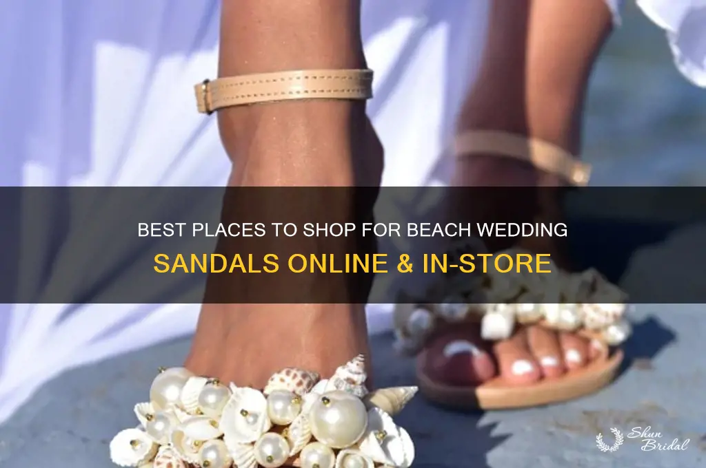 where to buy beach wedding sandals