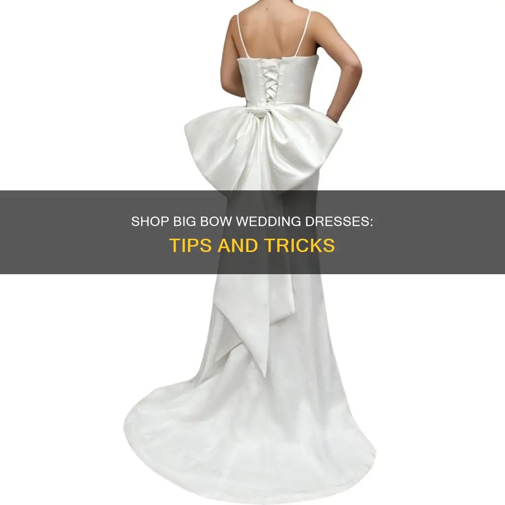where to buy big bow wedding dress