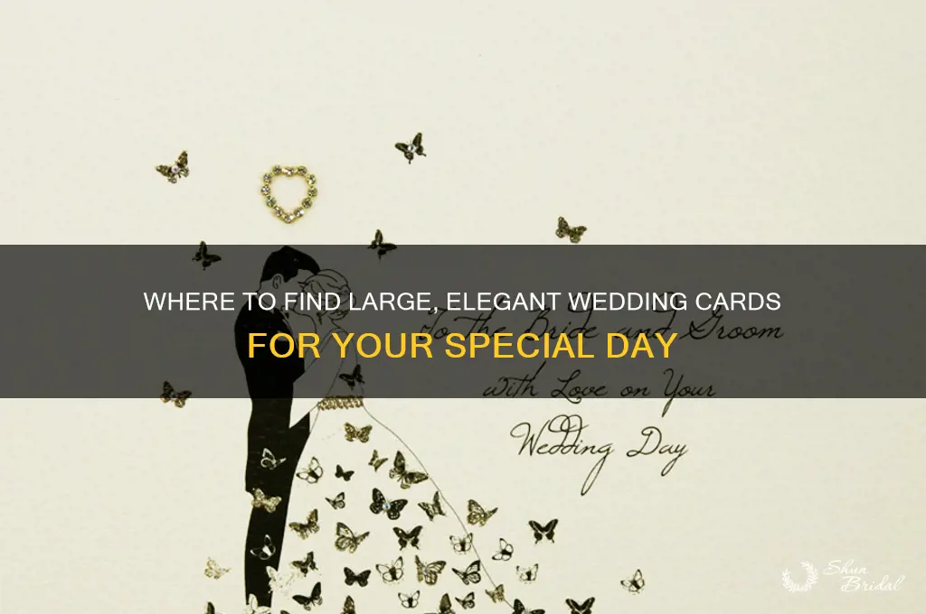 where to buy big wedding cards
