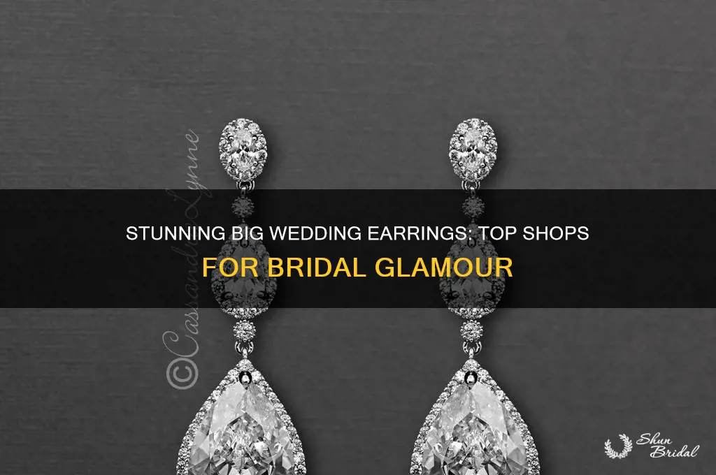 where to buy big wedding earrings