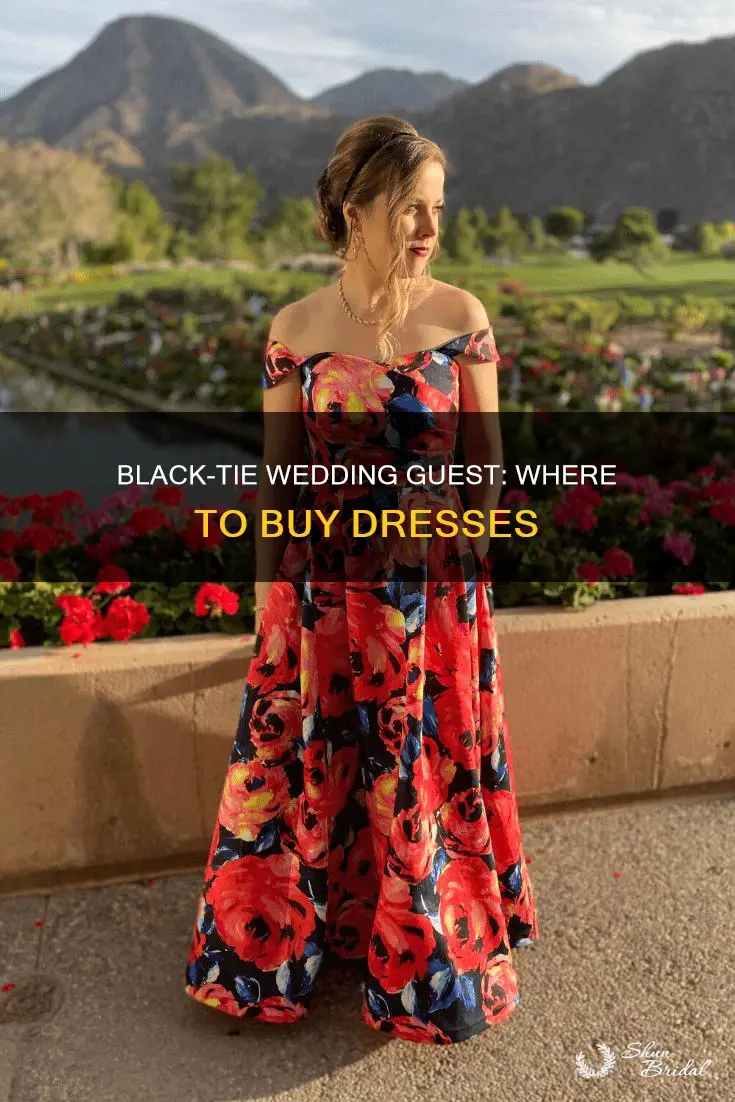where to buy black tie wedding guest dresses