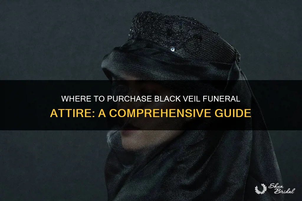 where to buy black veil funeral