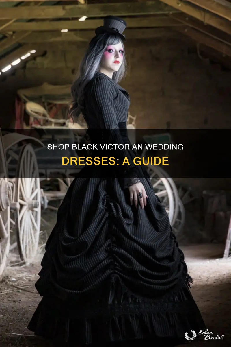 where to buy black victorian wedding dress