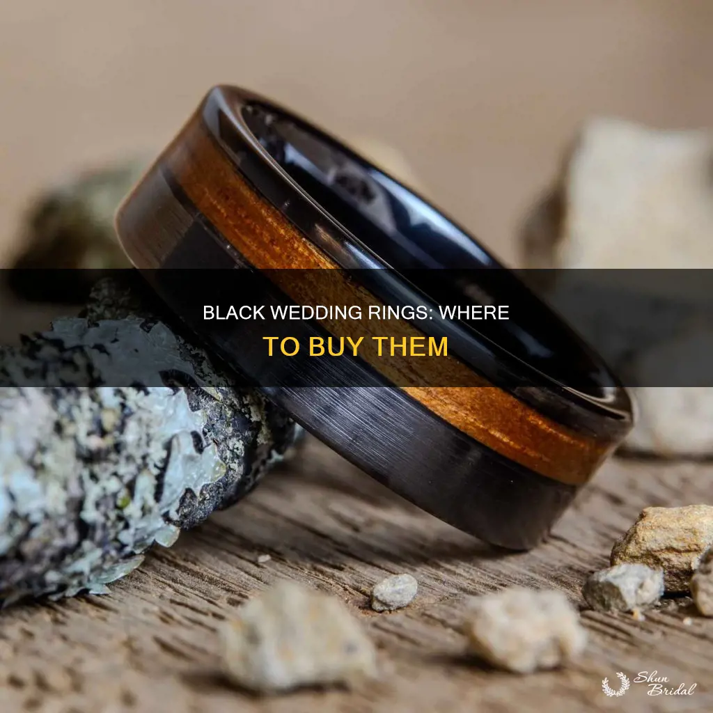where to buy black wedding rings