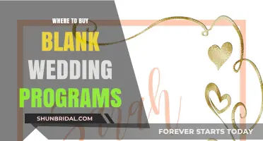 Where to Buy Blank Wedding Programs: Top Retailers and Online Sources