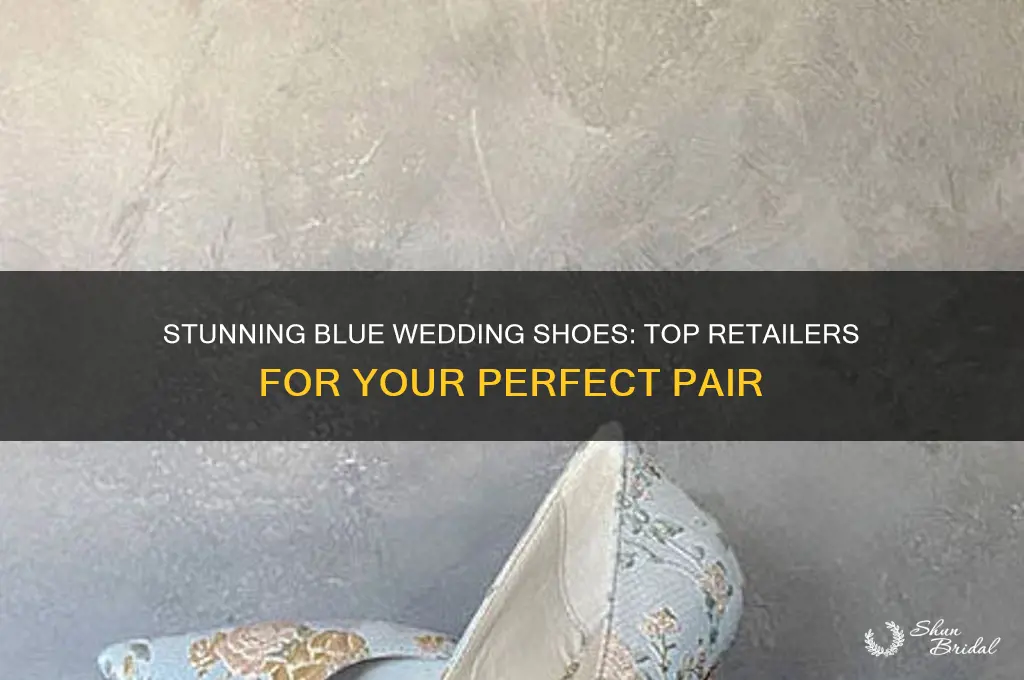 where to buy blue wedding shoes